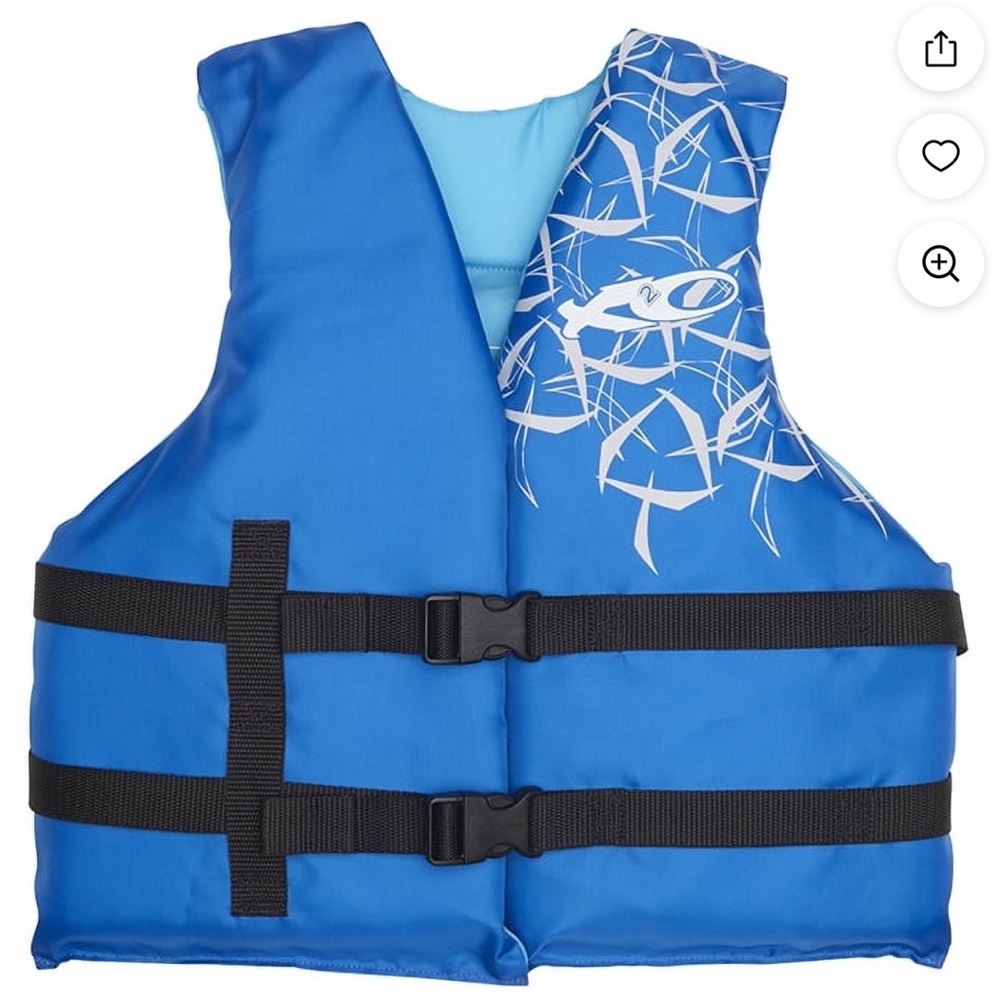 Blue and Black Kids Life Vest 30-50 LBS